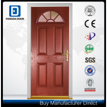 Fangda Curved Wooden Grain Fiberglass Door